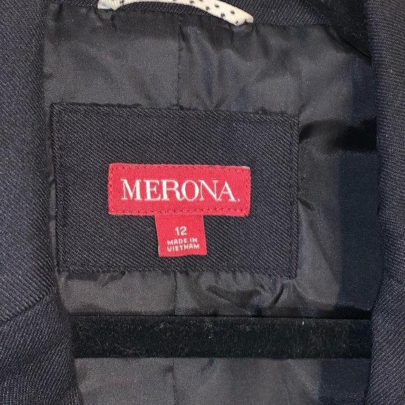 MERONA blazer black size 12 - Picture 3 of 5